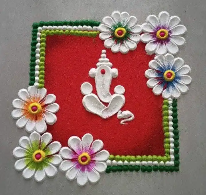 easy rangoli for diwali